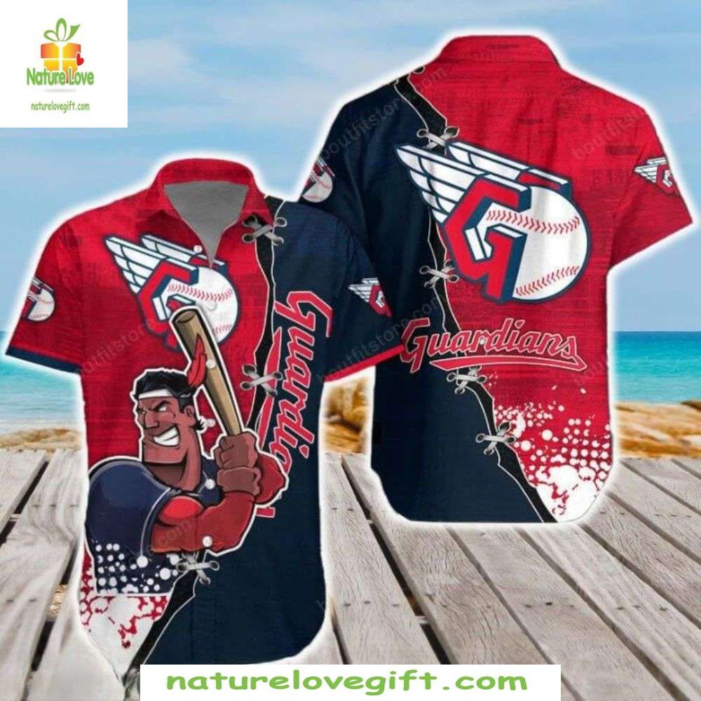 Cleveland Guardians Hawaiian Shirt MLB Baseball Player Stylish Apparel