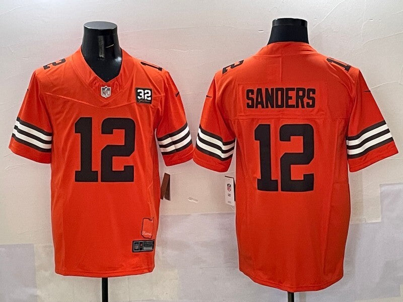 Cleveland Browns #12 Shedeur Sanders Retro V3 Style 1