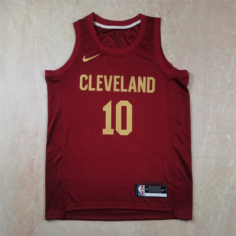 Cleveland Cavaliers #10 Darius Garland Hot Press Cavaliers Style 4