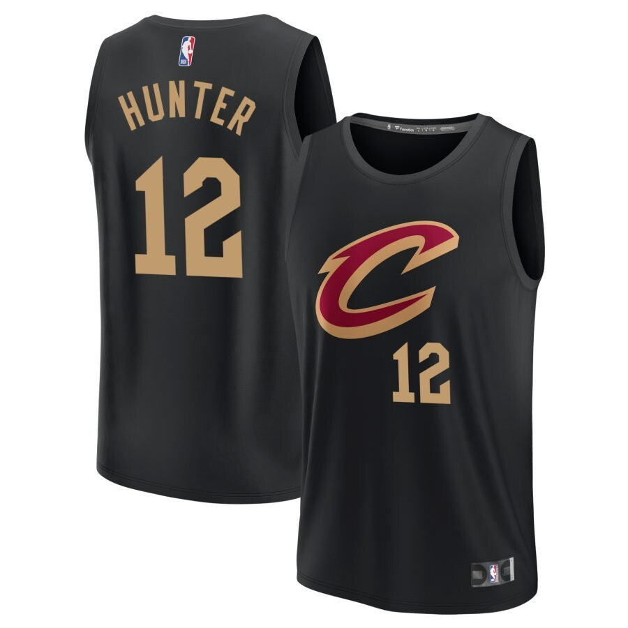 Cleveland Cavaliers #12 De'Andre Hunter Black - Statement Edition