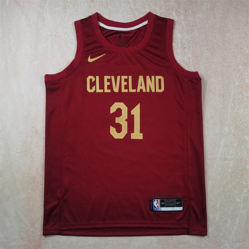 Cleveland Cavaliers #31 Jarrett Allen Hot Press Cavaliers Style 4
