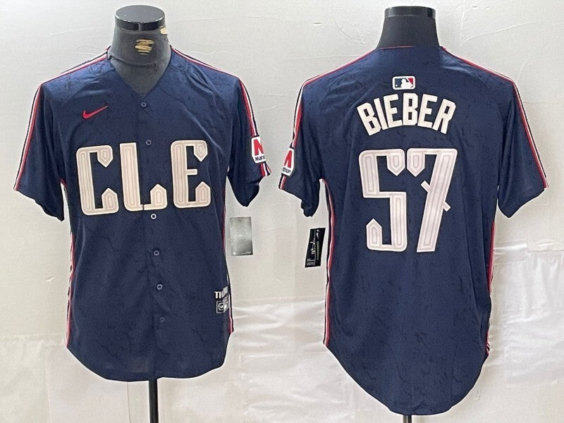 Cleveland Guardians #57 Shane Bieber Indians City Style 5