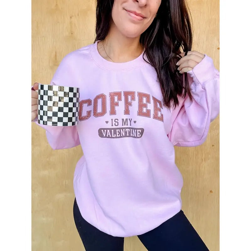 Coffee Valentine Graphic Top
