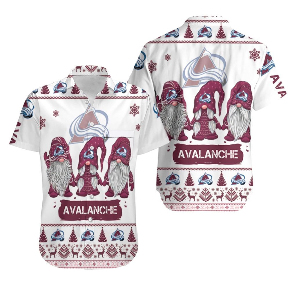 Colorado Avalanche Hawaiian Shirt Festive Gnome Design 584572