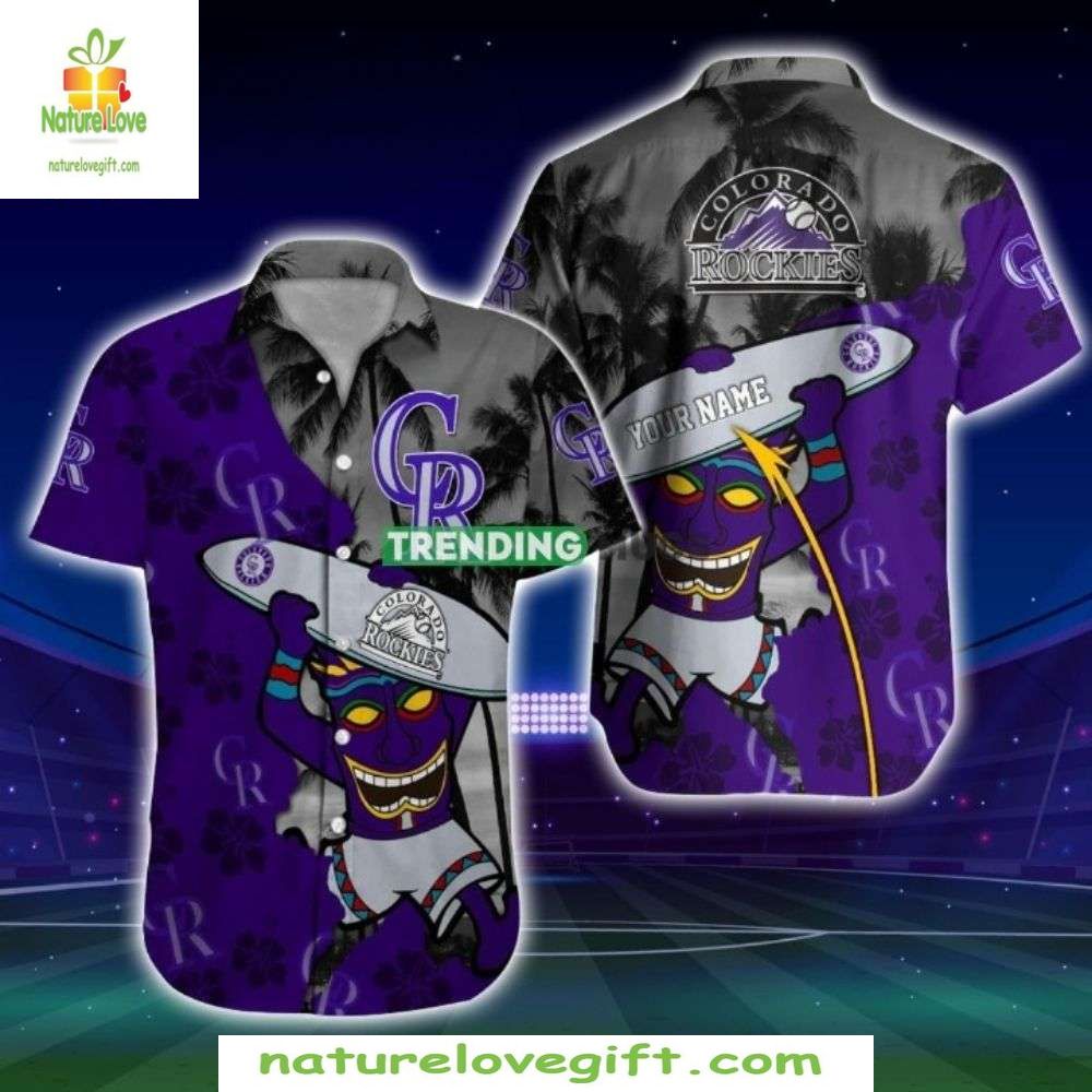 Colorado Rockies Hawaiian Shirt Stylish Baseball Apparel FPI86O3E