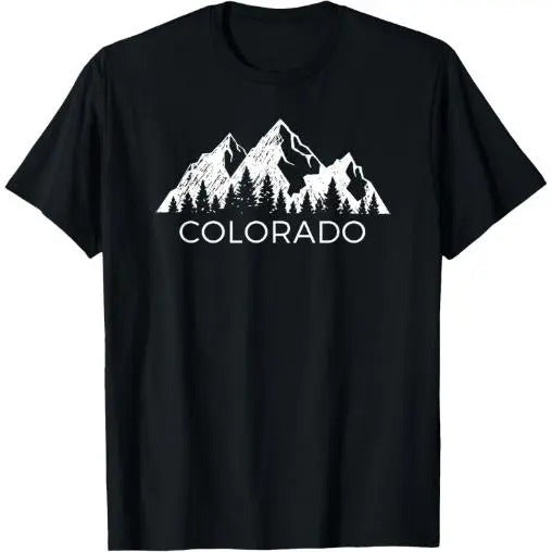 Colorado T Shirt | Cool Colorado Rocky Mountains Tee T-Shirt Made in USA Hoodie, Sweatshirt | InkThreadWorks.com