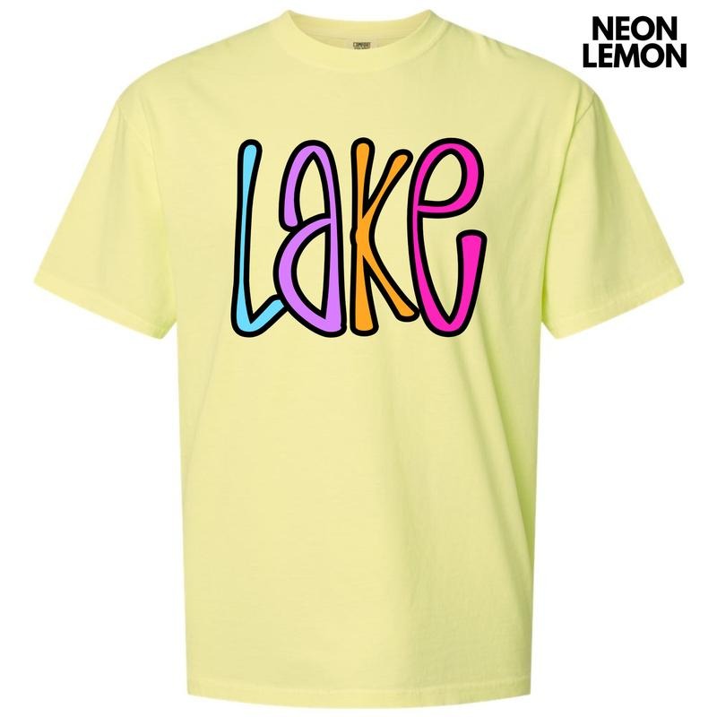 Colorful Lake Comfort Colors T-Shirt 'NLB' Hoodie, Sweatshirt | InkThreadWorks.com