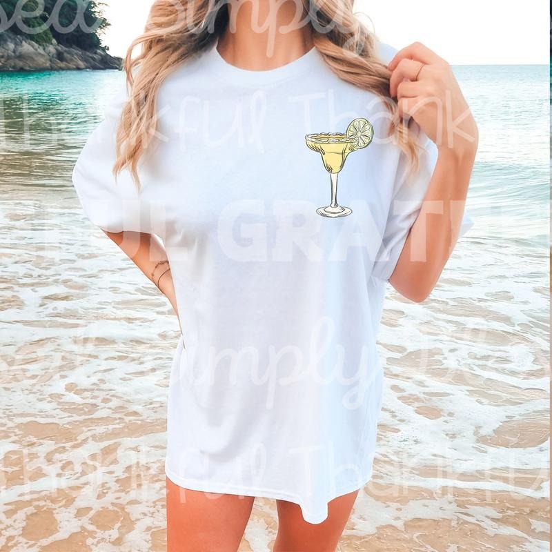 Colorful Margarita Sippin' With Patch DTF Transfers - THIS IS NOT A SHIRT Hoodie, Sweatshirt | InkThreadWorks.com
