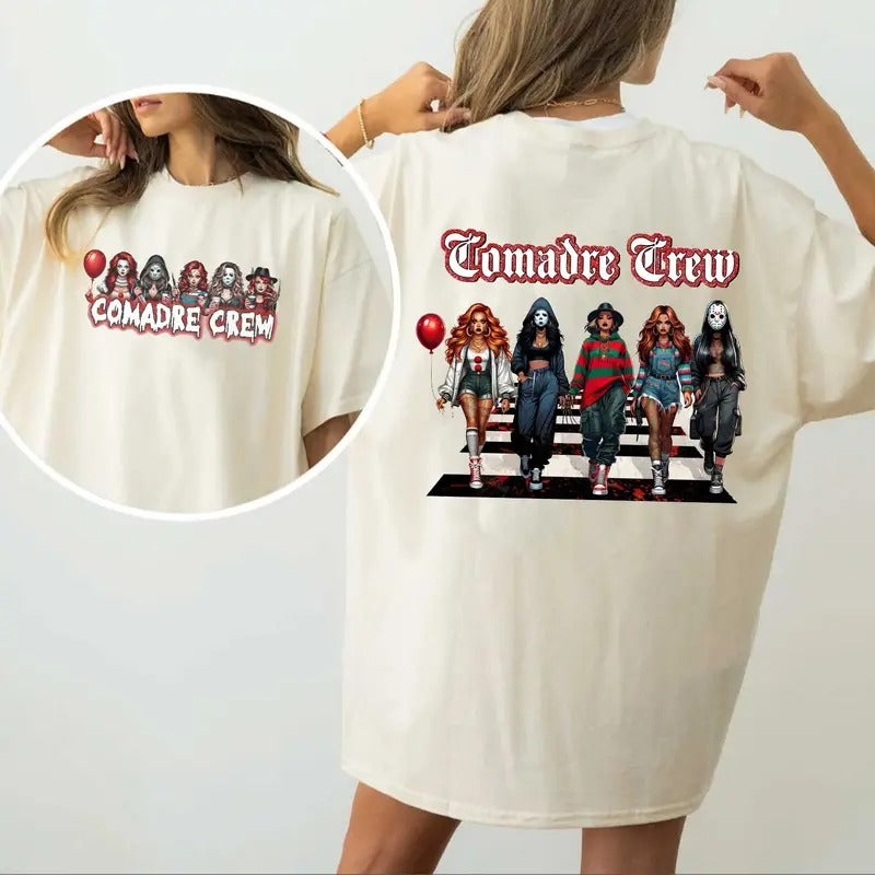 Comadre Crew Movie Shirt, Friends Comadre Crew Tee, The Slayer Halloween, Series Horror Shirt Sweatshirt Hoodie