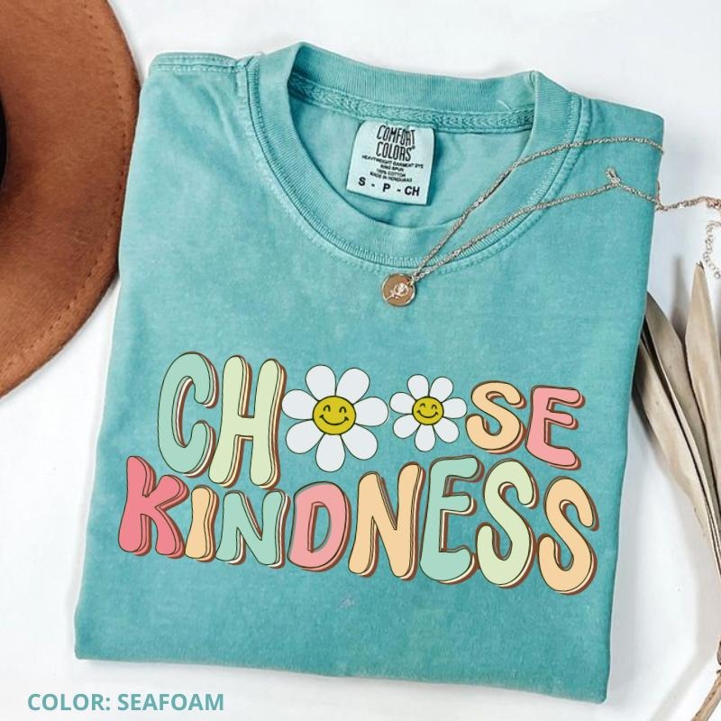 Comfort Color Choose Kindness Teacher T-shirt, Teacher Appreciation Gift, Back To School, Be Kind School Shirt, For Woman...