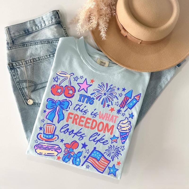 Comfort Colors 4th of July Shirt, Fourth of July T-Shirt, USA Shirt, Independence Day, American Patriotic Shirt, Memorial Day 05ALV