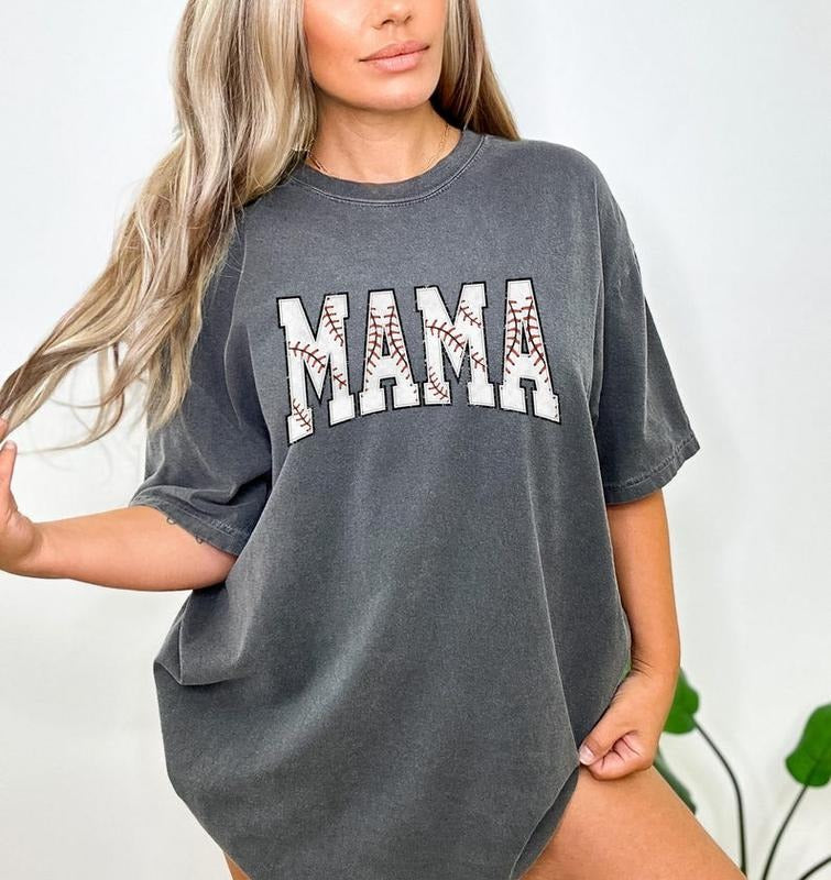 Comfort Colors Baseball Mama Shirt, Mothers day Gift For Baseball Mom, Gift For Baseball Lover Mom Shirt, Mothers Day...