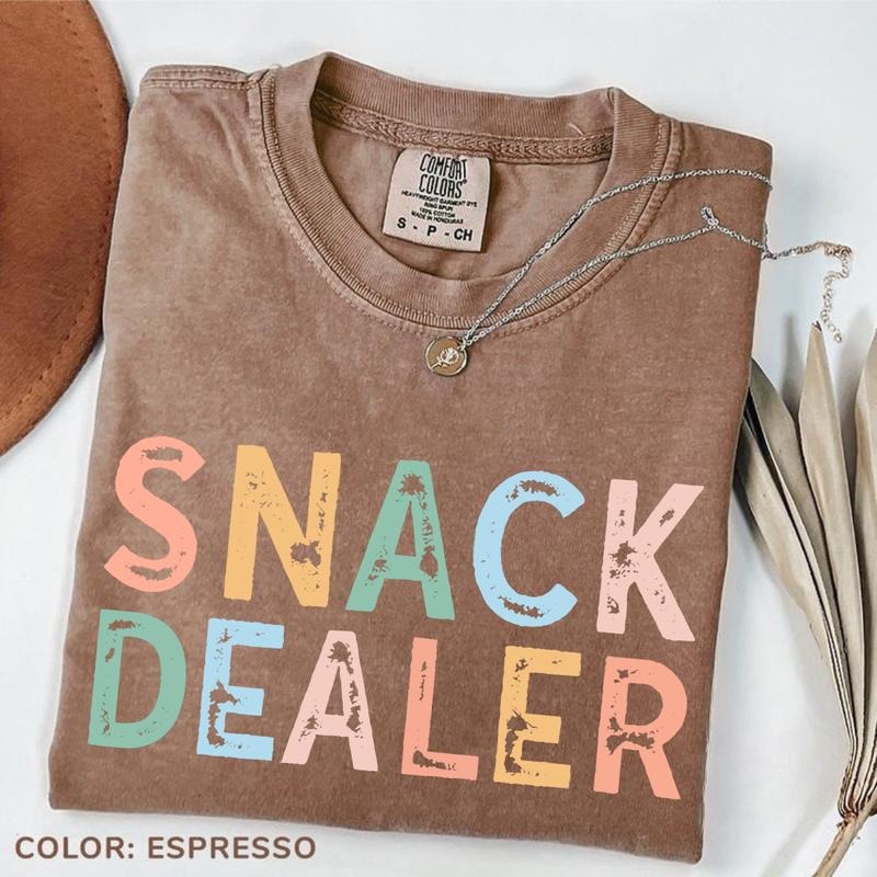 Comfort Colors Snack Dealer T-Shirt, Funny Mom T-Shirt, Mom of Twins Triplets Gift, Mothers Day Shirt, Cute Mom Tee, Trendy Graphic Tee