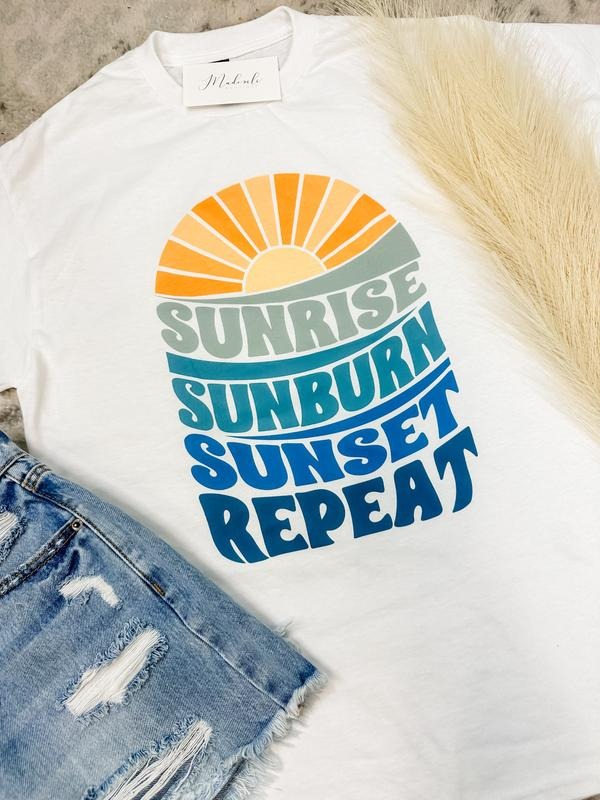 Comfort Colors Sun Repeat Graphic Tee