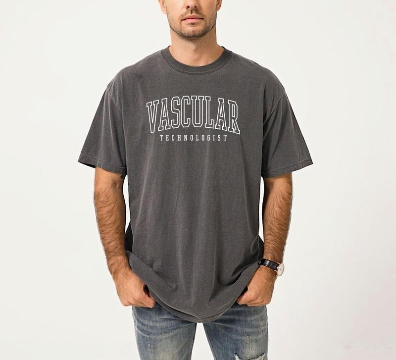Comfort Colors Vascular Technologist Shirt, Vascular Sonographer, Sonography Student, Ultrasound Tech Gift Cotton Fabric...