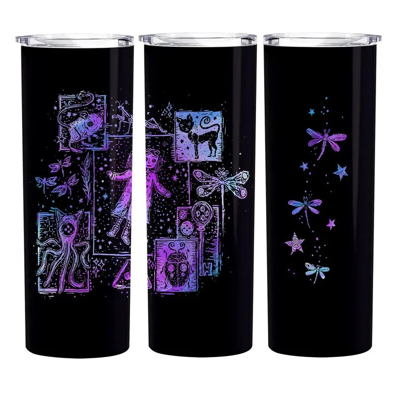 Coraline Dreaming Tunnel Color Inspired Tumbler, Skinny Tumbler, 20oz Tumbler, Tumblr Sublimation Metal T-Shirts, Hoodie,...