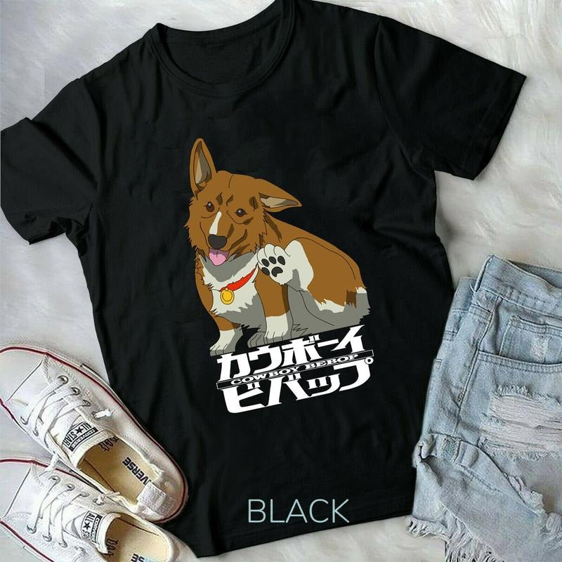 Corgi Ein Cowboy Bebop T-Shirt S-4XL, Cowboy Bebop Anime,new unisex T-Shirt S-4XL