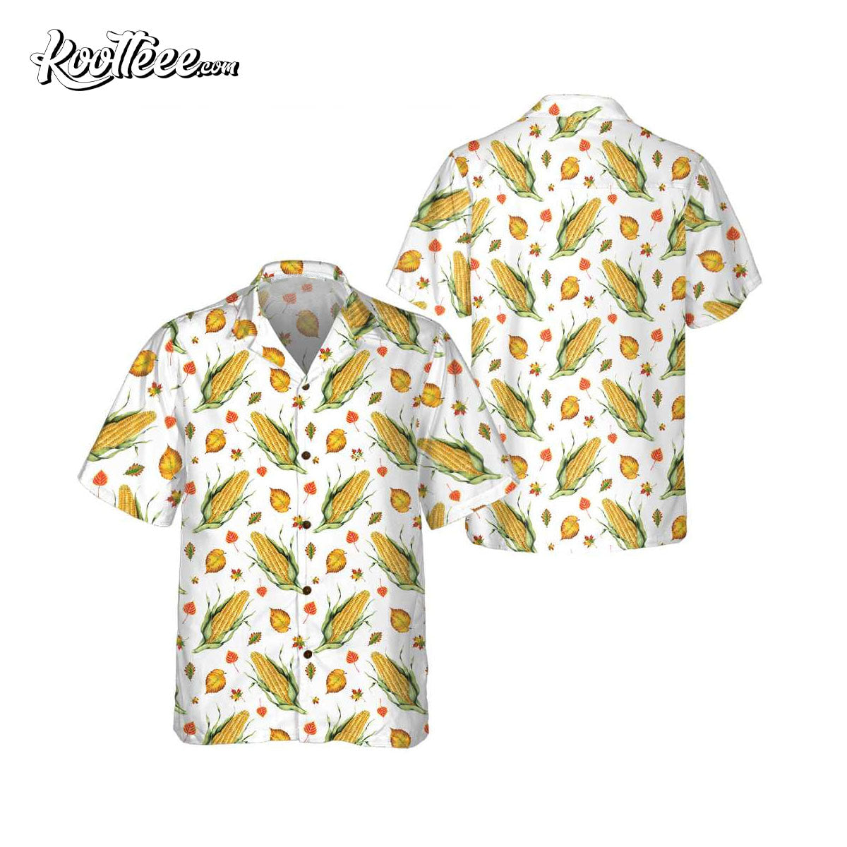 Corns And Leaves Corn On The Cob Hawaiian Shirt