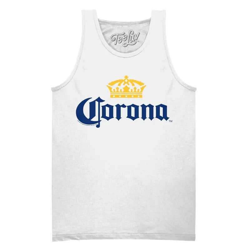 Corona Logo Tank Top - White