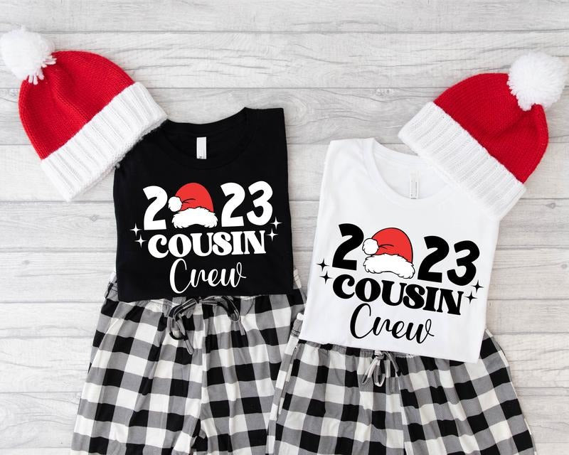 Cousin Crew 2023 Shirt, Family Matching T-Shirt, Cousins Group Gift Tee, Xmas Family Gathering T-Shirt. Hoodie, Sweatshirt