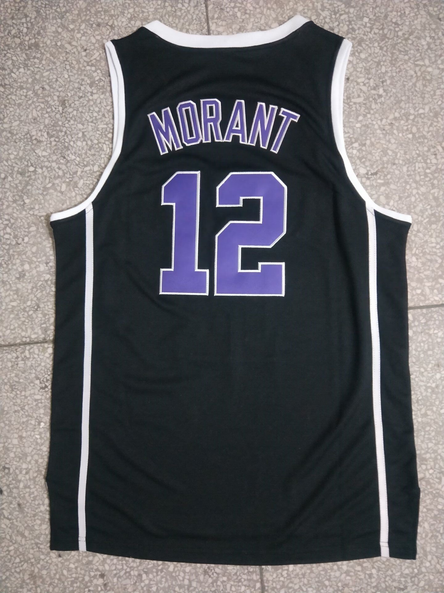 Crestwood Knights #12 Ja Morant Ja - High School 12 Black Embroidered Jersey Style 5