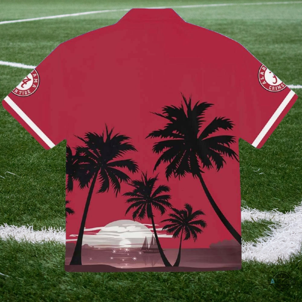 Crimson Tide Alabama Hawaiian Shirt And Shorts Football Tropical Aloha Summer Button Up Shirt SALE