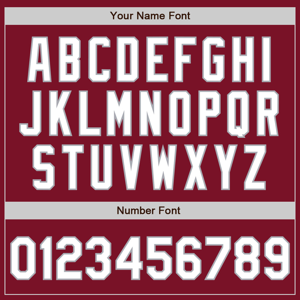 Custom Crimson White-Gray Authentic Baseball Jersey