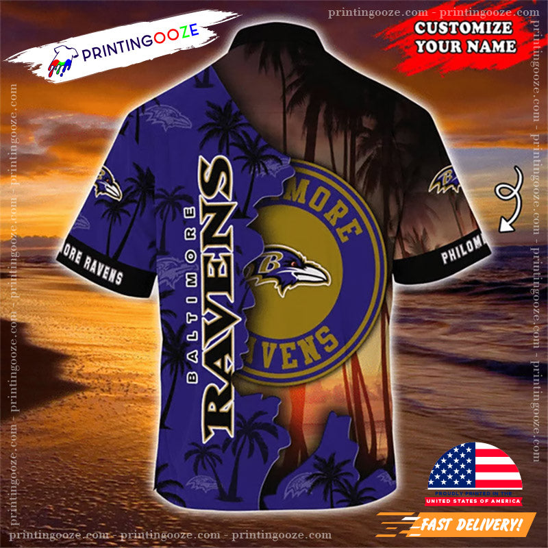 Custom Baltimore Ravens Hawaiian Shirt