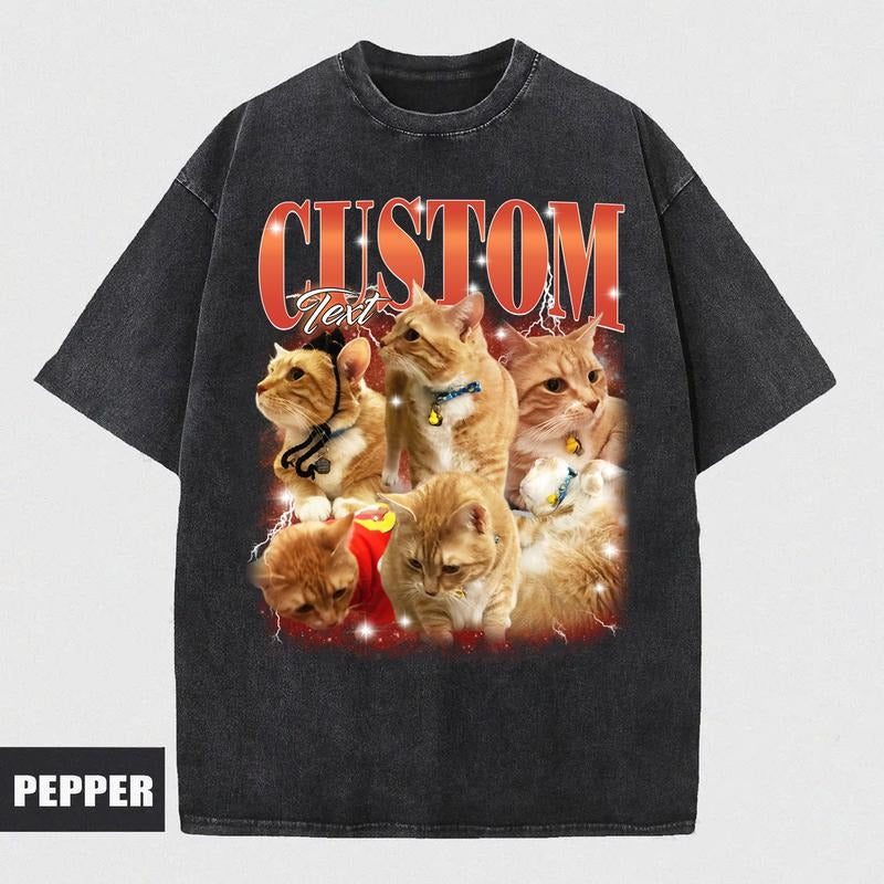 Custom Comfort Colors Pet TShirt, Retro Dog Shirt, Personalized Pet Shirt, 90s shirt, Women Tee Top Womenswear Streetwear...