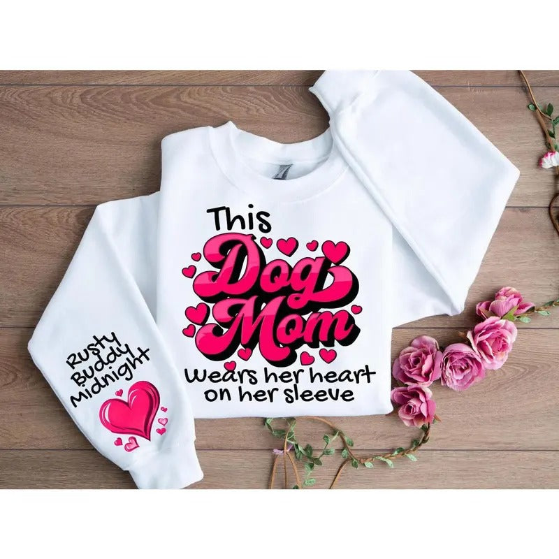 Custom Heart on Her Sleeve Sweatshirt