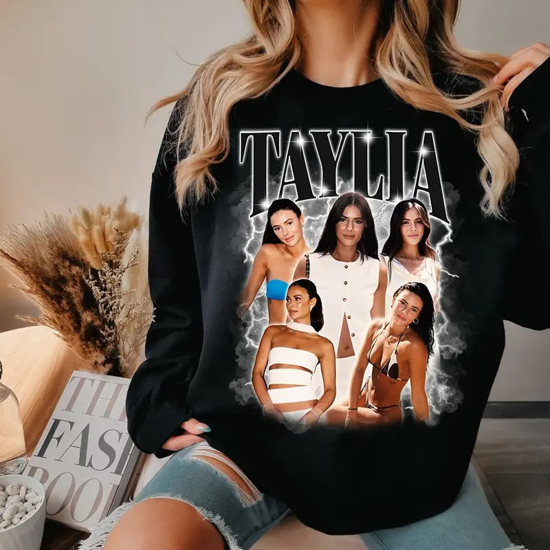 Custom Photo Bootleg Girlfriend 6 Face 90s Retro Vintage Sweatshirt, Shirt with Face on It for Boyfriend Birthday Gift, Womenswear Hoodie Sweaters