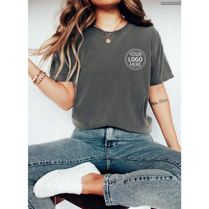 Custom Your Logo Here Shirt, Sweater, Hoodie, Personalized Company Logo Group Tee, Business Pocket Outfit, Sports Team...