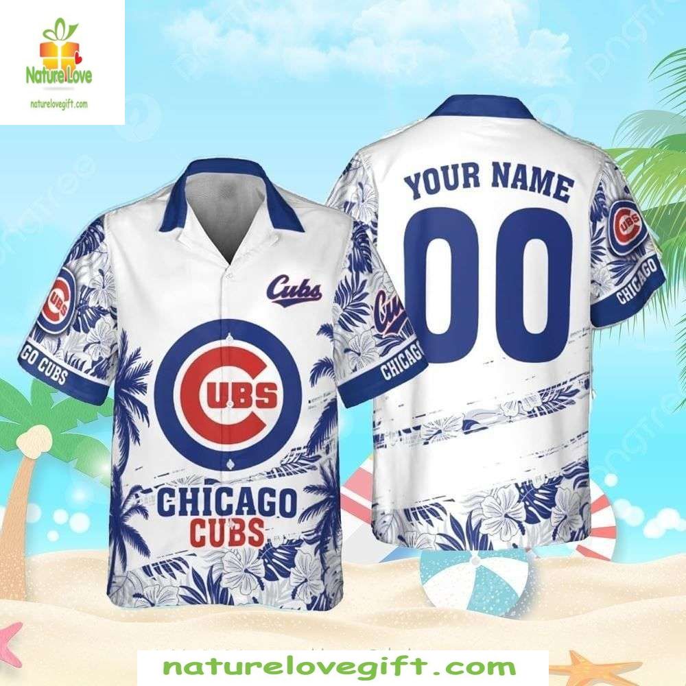 Chicago Cubs MLB Hawaiian Shirt Custom Tropical Baseball Apparel