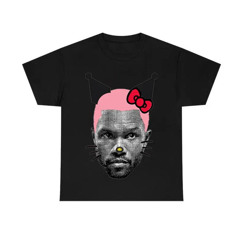 Cute Frank Pink Kitty Rap Graphic Tee