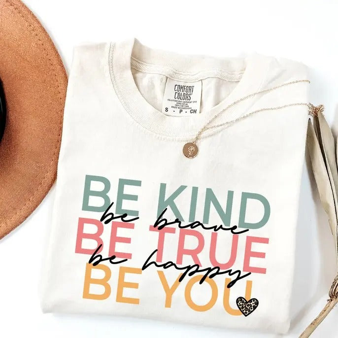 Cute Teacher Shirt, Be Kind Be True Be You, Teacher Appreciation Gift, Back To School, Elementary Team Teacher Shirt, Pre...