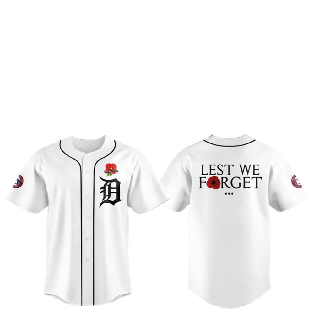 D Tigers Lest We Forget Jersey 2025 - Grishko.com
