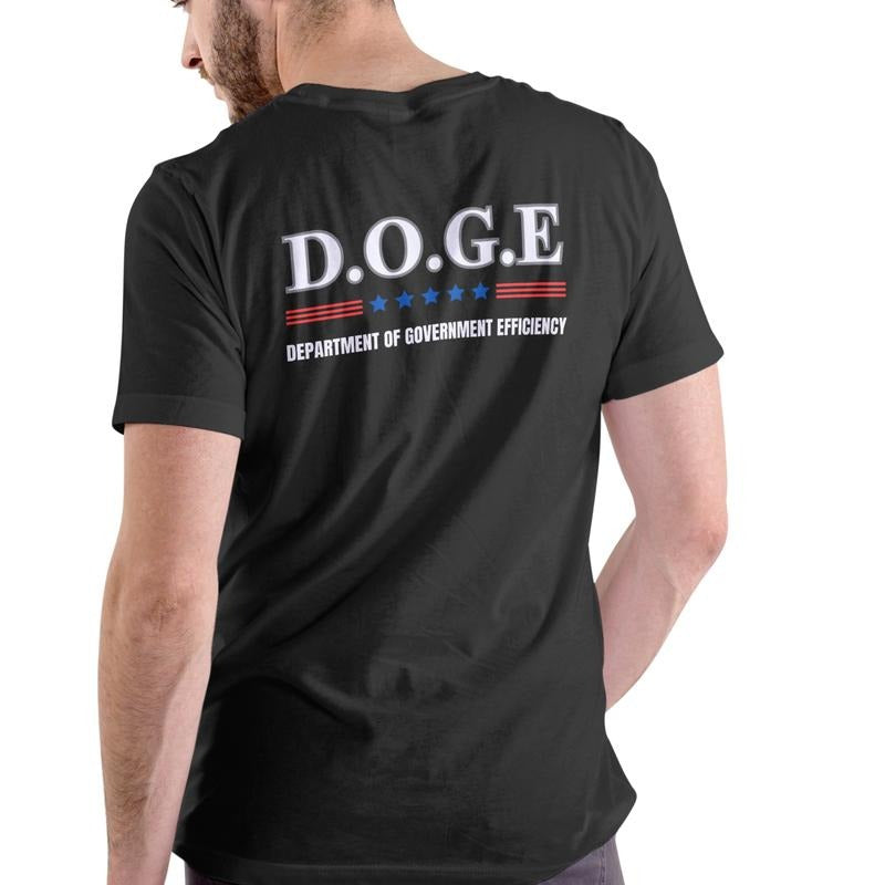 D.O.G.E Department of Government Efficiency T Shirt, Unisex Cotton Menswear Stylish Hoodie, Sweatshirt | InkThreadWorks.com