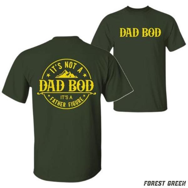 Dad Bod T-Shirt - Hilarious 'It's Not A Dad Bod, It's A Father Figure' Graphic Tee - Unisex Relaxed Fit - Ideal Father's Day Gift, Streetwear, Everyday Wear, Trendy Clothing, Casual Wear