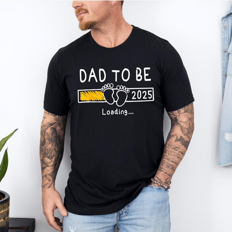Dad To Be 2025 T-Shirt, Pregnancy Announcement T-Shirt, Gift, New Daddy, Baby Announcement, Pregnancy Reveal, Birth Announcement