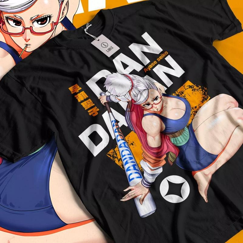 Dandadan Ayase Seiko T-shirt Cosplay Momo Anime Gift Shirt All Sizes