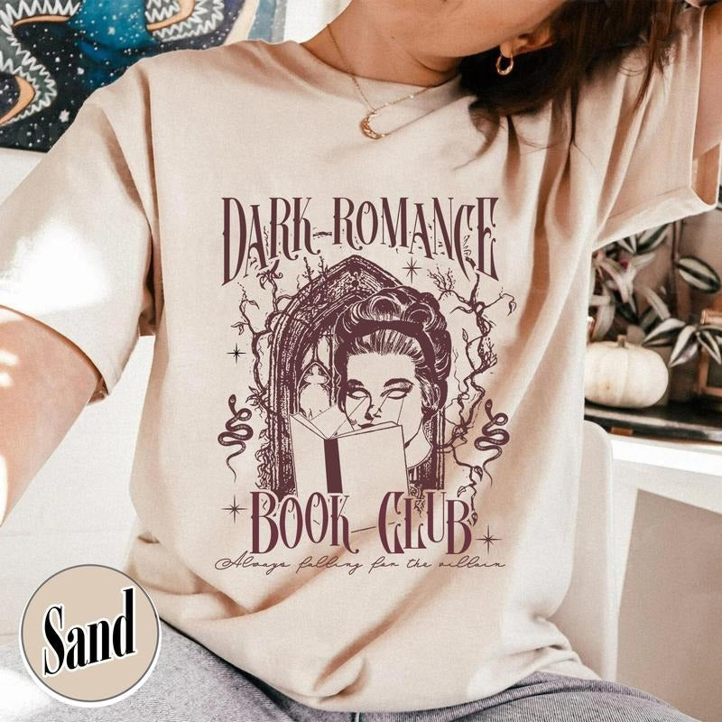 Dark Romance Book Club t-Shirt, Dark Romance Book Club Shirt, Dark Romance Merch, Villain Dark Romance Shirt, Dark...