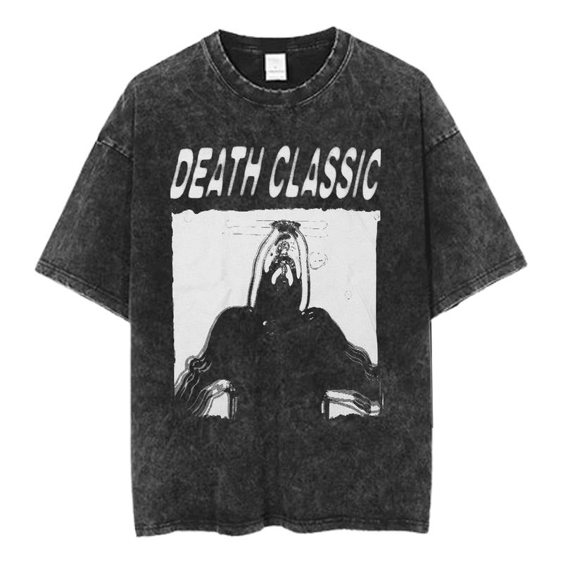 Death Classic Graphic Tee, Grunge Noise Rock Streetwear Shirt, Edgy Underground Music Style, Unisex Altcore Aesthetic Top