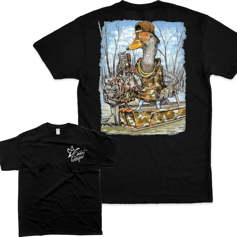 Deep Woods Dolph Funny Tee Shirt - Casual Unisex Cotton Vintage T-shirt - Spandex, Top Graphic Tee Classic Menswear