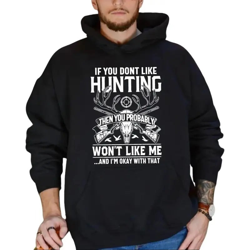 Deer Hunting T-shirt American Hunter Shirt Gift for Hunters Fathers Day Hunting Gift For Dad Hunting Lover Tee Menswear Sweatshirt Classic Crewneck