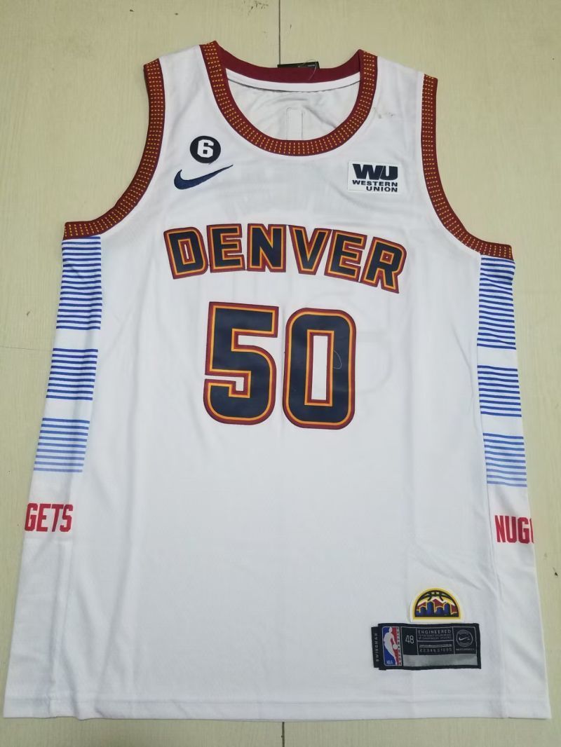 Denver Nuggets Nuggets 50 White City s-xxl Style 2