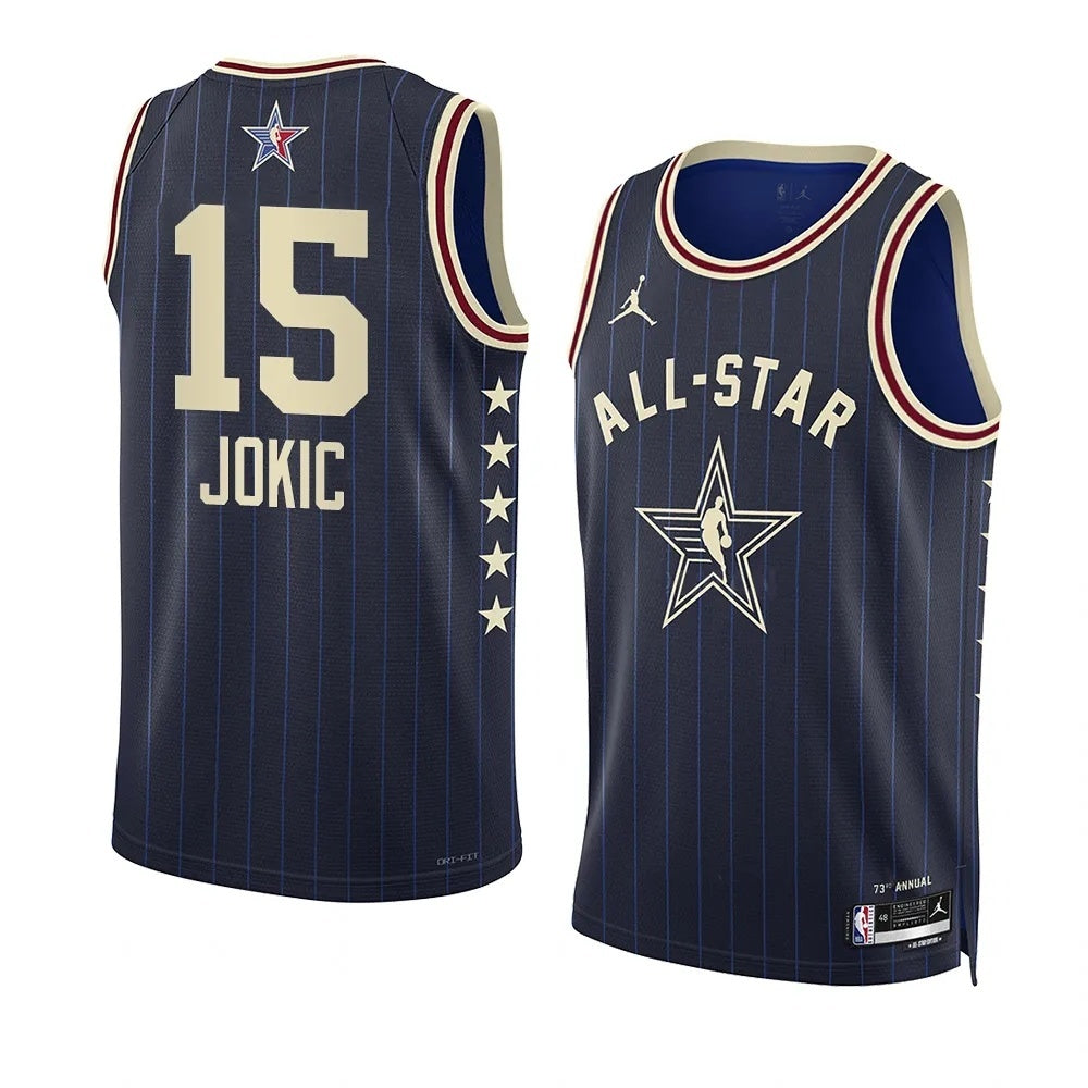 Denver Nuggets #15 Nikola Jokic 2024 NBA All-Star Swingman Jersey Style 2