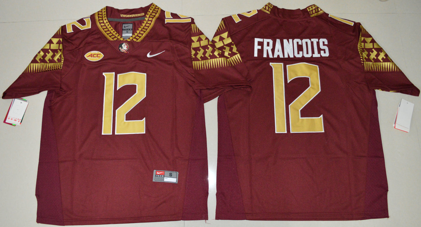 Deondre Francois 12 Burgundy
