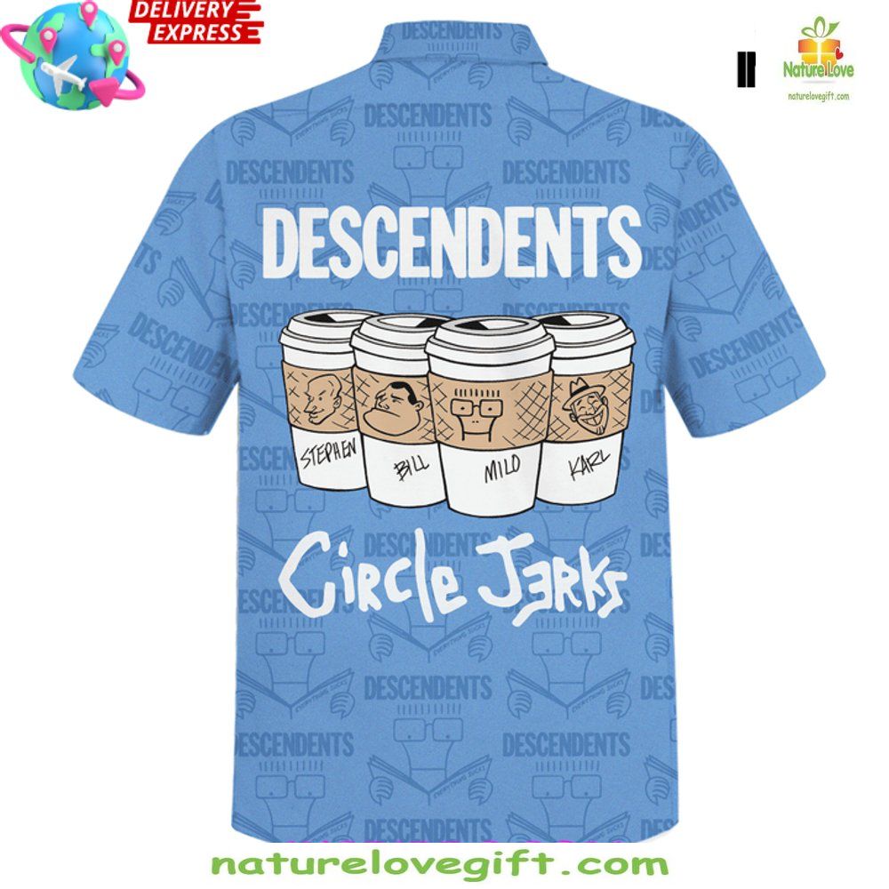 Descendents Circle Jerks Hawaiian Shirt Limited Edition