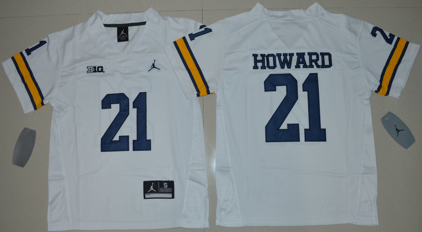 Desmond Howard 21 Youth White
