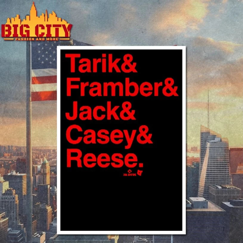 Detroit Baseball Tarik & Framber & Jack & Casey & Reese T-Shirt